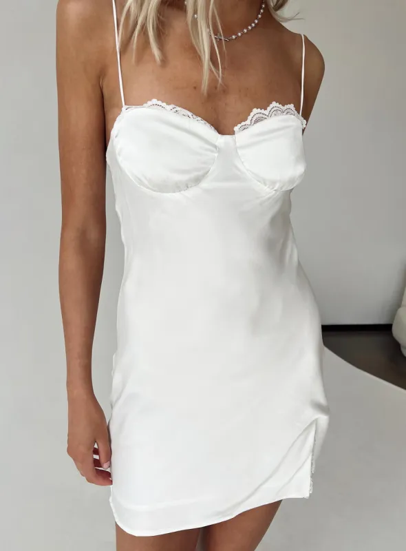 Snowbird Mini Dress White Tall sold by Princess Polly