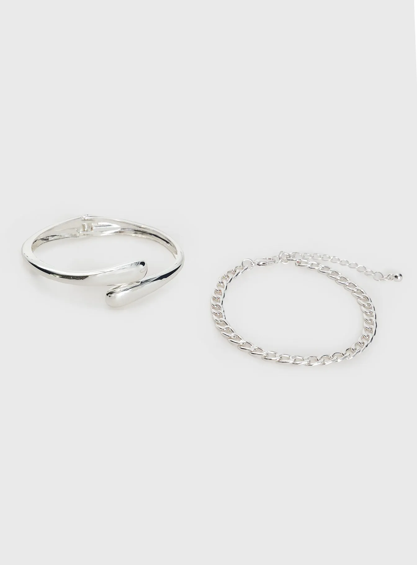 Elle Bracelet Set Silver sold by Princess Polly product image thumbnail 2