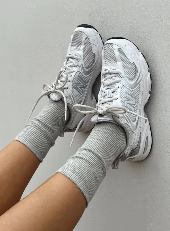 Strand Socks Grey sold by Princess Polly