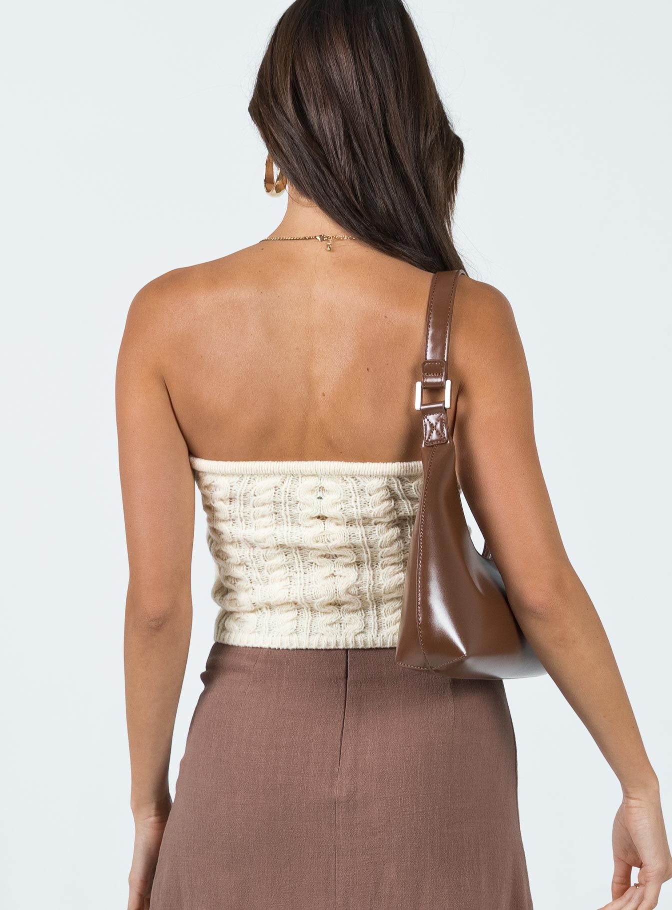 Chels Strapless Knit Top Cream sold by Princess Polly product image thumbnail 5