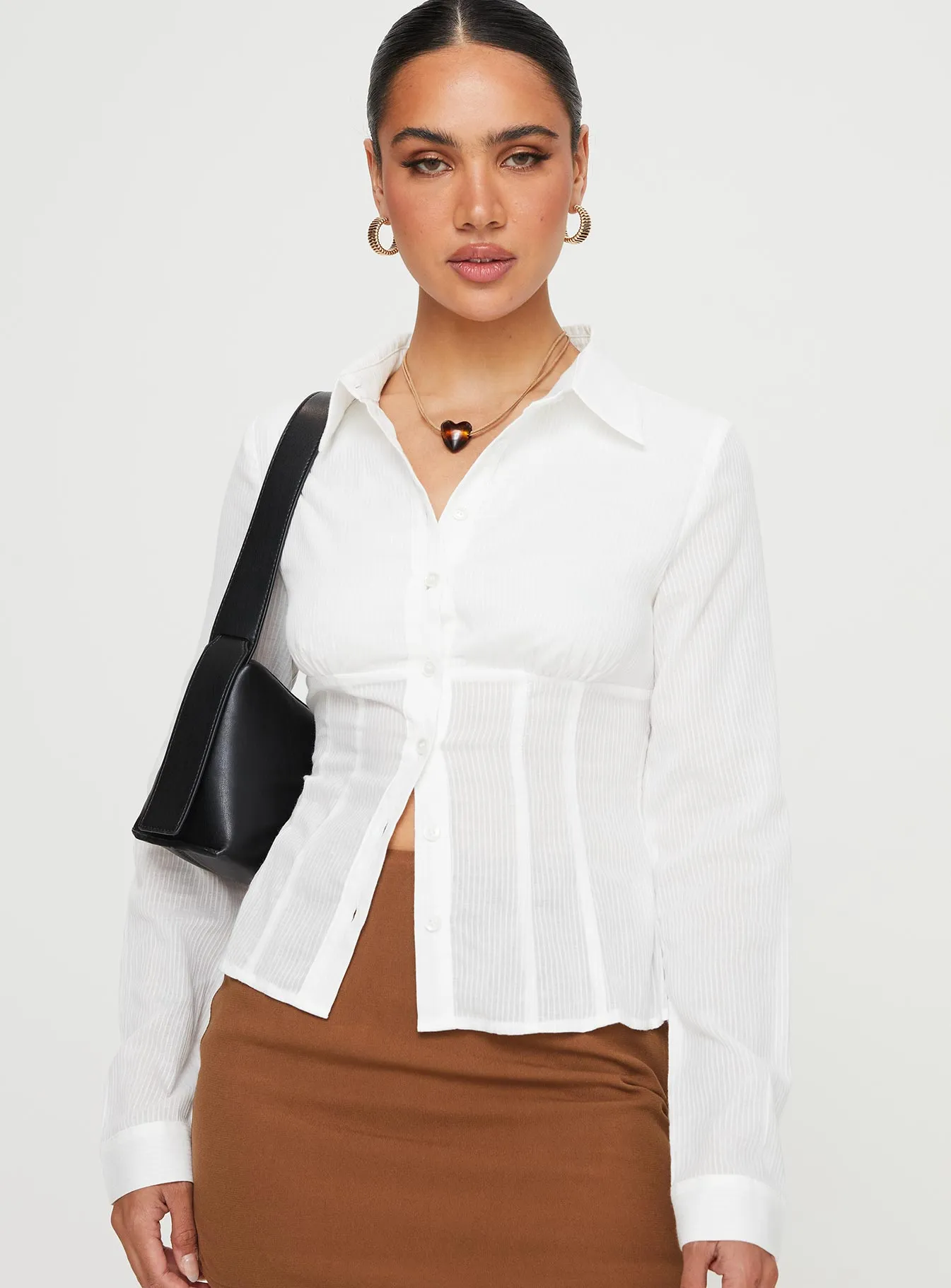 Varney Shirt White sold by Princess Polly product image thumbnail 4