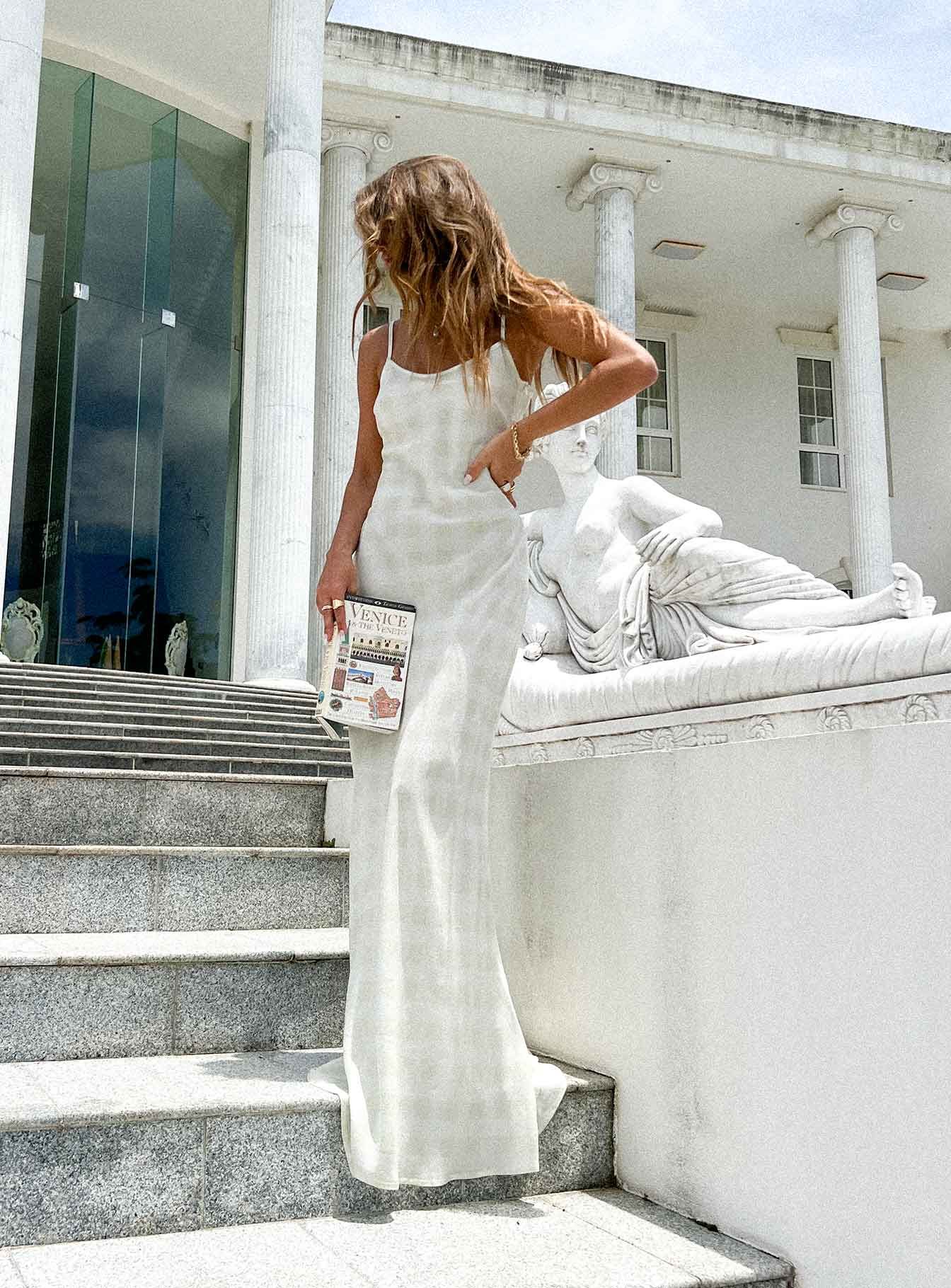 Karamu Maxi Dress Cream sold by Princess Polly