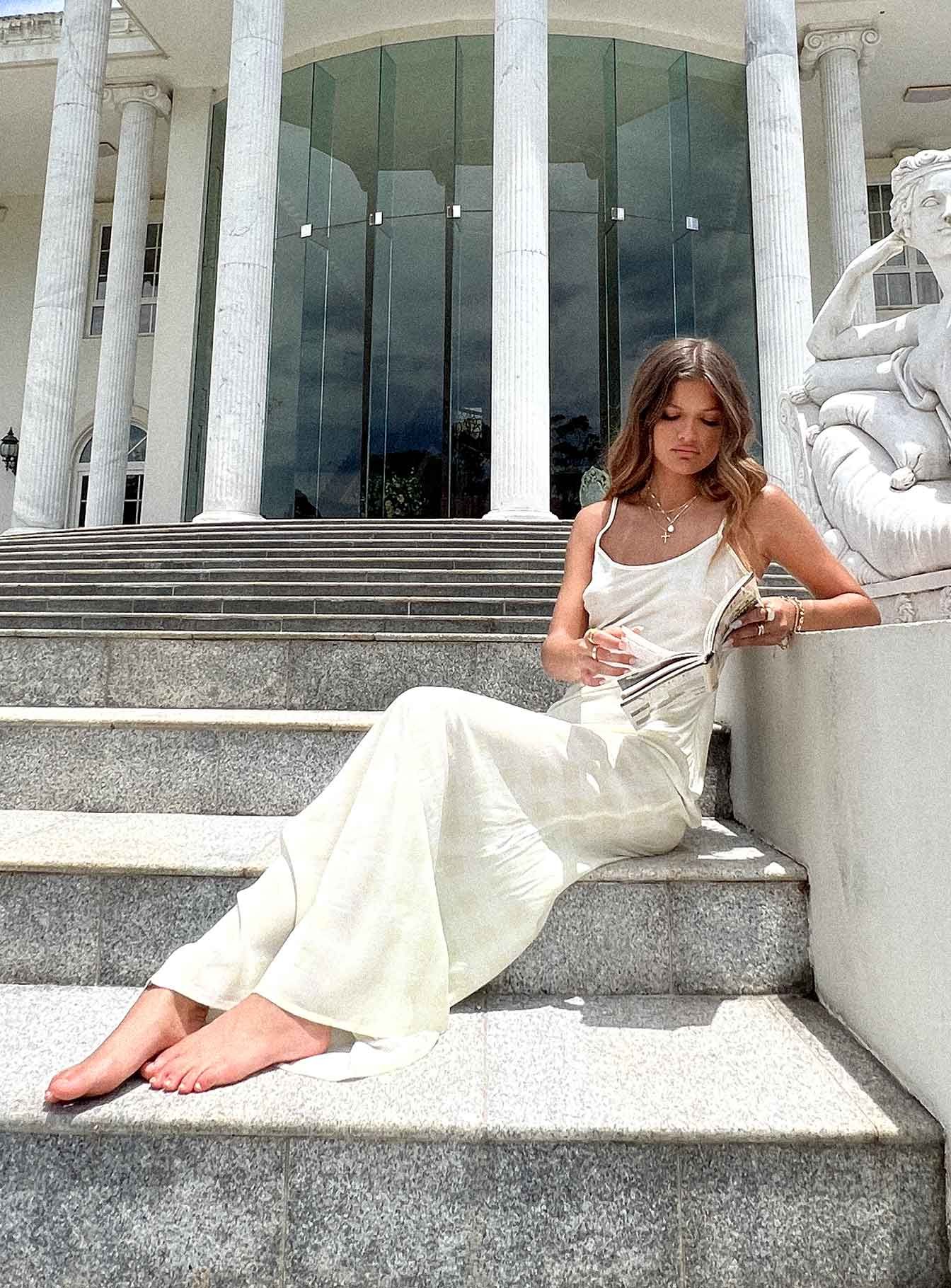 Karamu Maxi Dress Cream sold by Princess Polly product image thumbnail 3