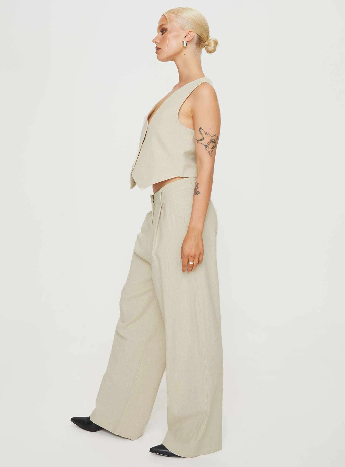 La Quinta Pants Oatmeal sold by Princess Polly product image thumbnail 4