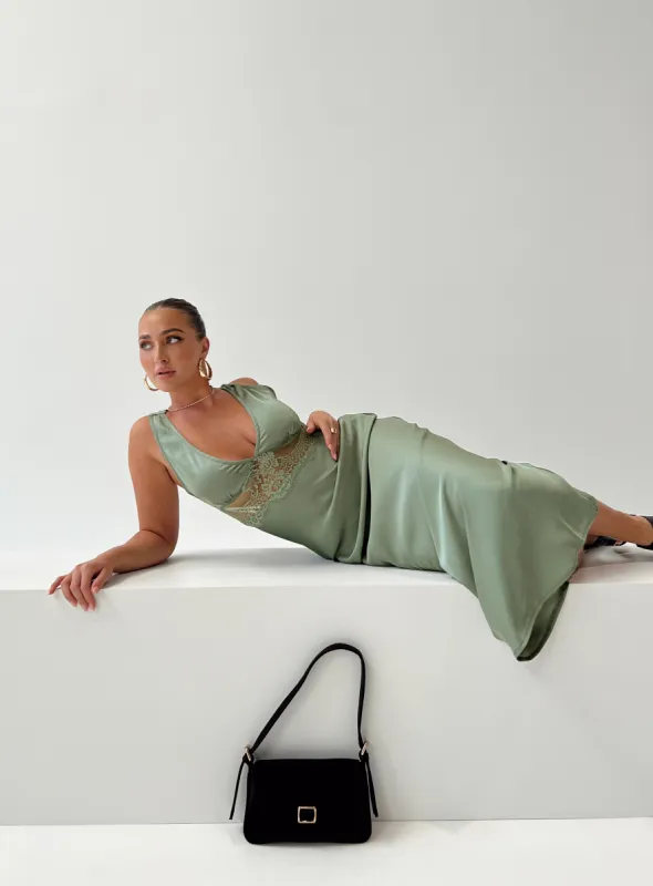Madon Maxi Dress Sage sold by Princess Polly