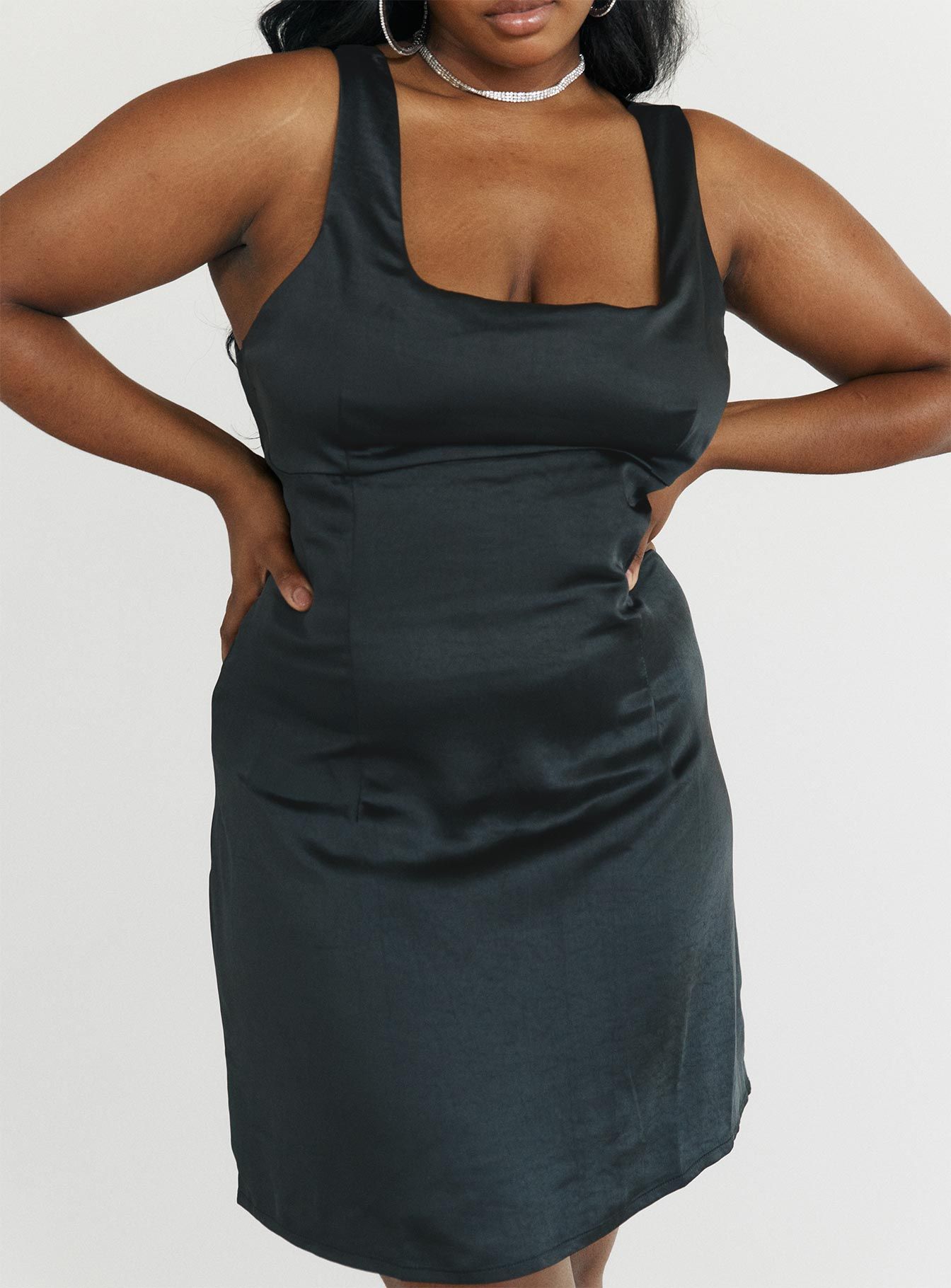 Cobie Mini Dress Black Curve sold by Princess Polly product image thumbnail 4