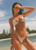 Ortzi Ring Tie Side Bottoms White / Red sold by Princess Polly