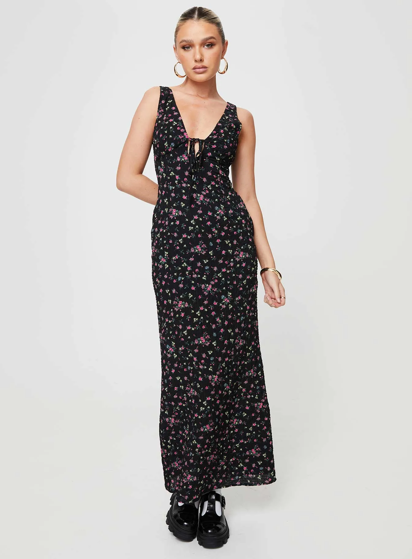 Marlita Maxi Dress Black sold by Princess Polly