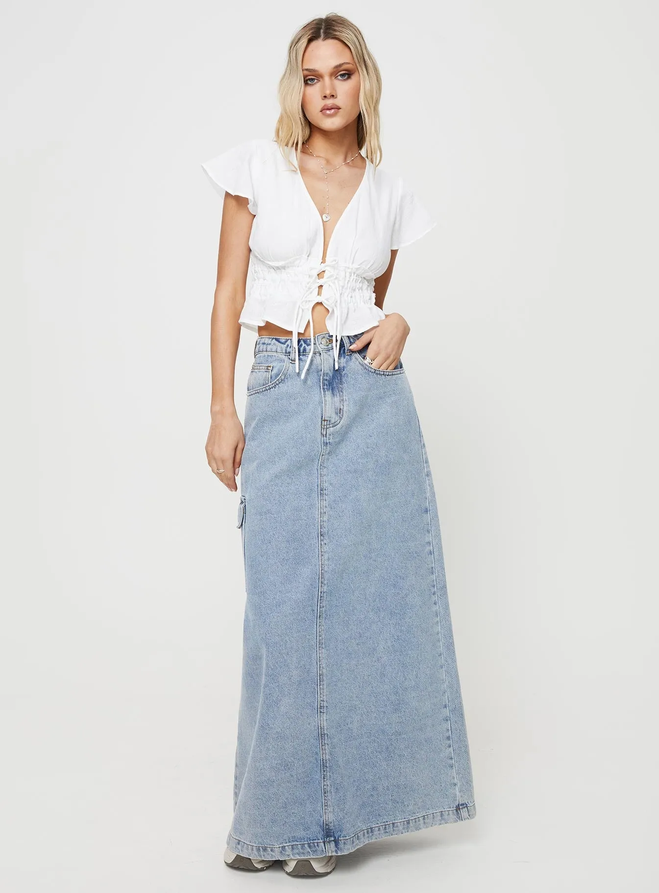 Huddon Top White sold by Princess Polly product image thumbnail 3