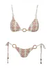 Ortzi Ring Tie Side Bottoms White / Red sold by Princess Polly