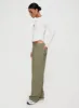 Louis Linen Blend Pants Olive sold by Princess Polly