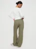 Louis Linen Blend Pants Olive sold by Princess Polly