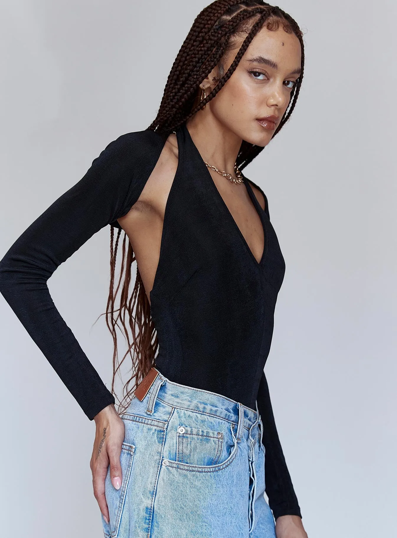 Lock It Down Bodysuit Black sold by Princess Polly product image thumbnail 3