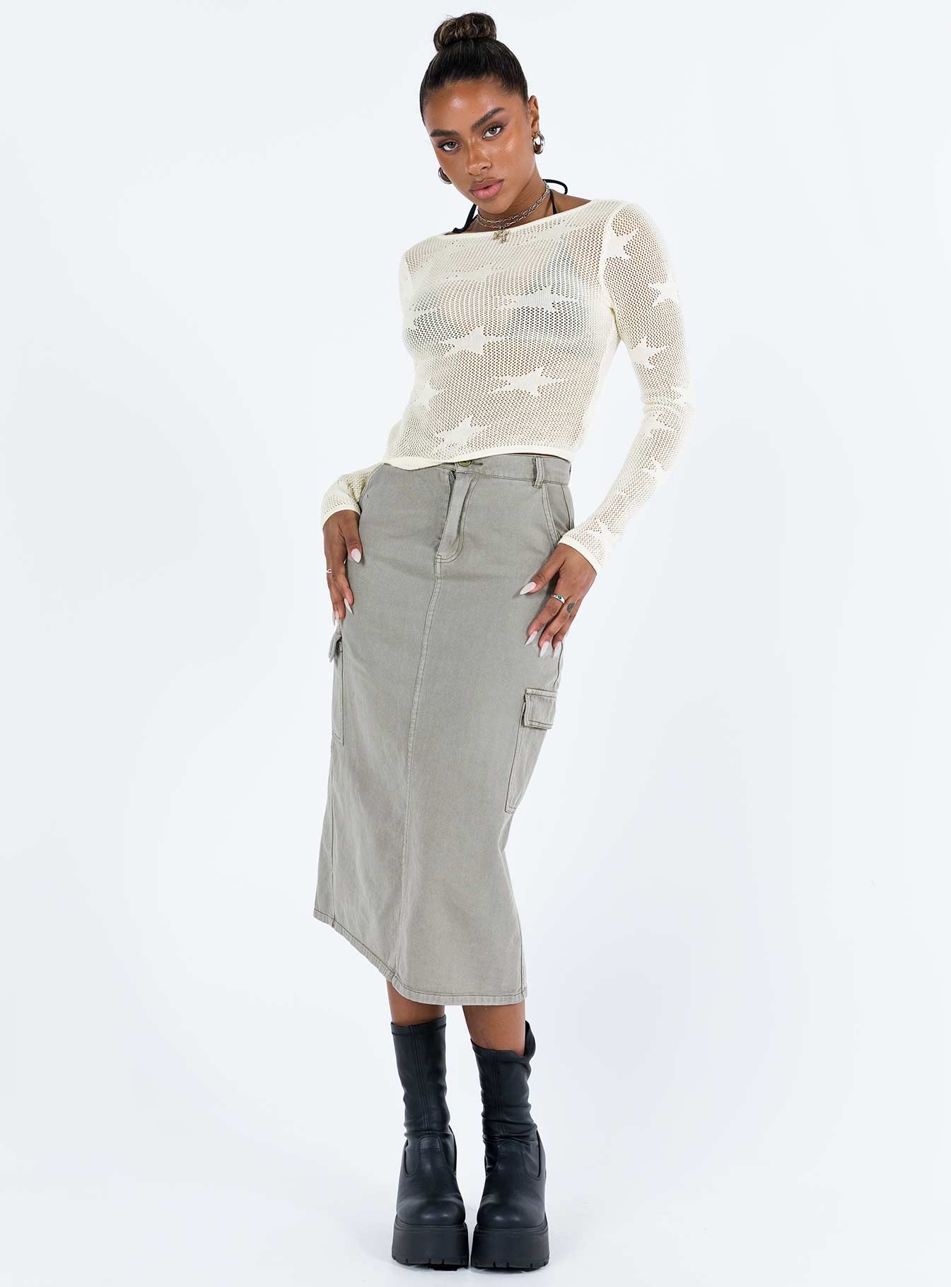 Alissia Long Sleeve Top White sold by Princess Polly product image thumbnail 4