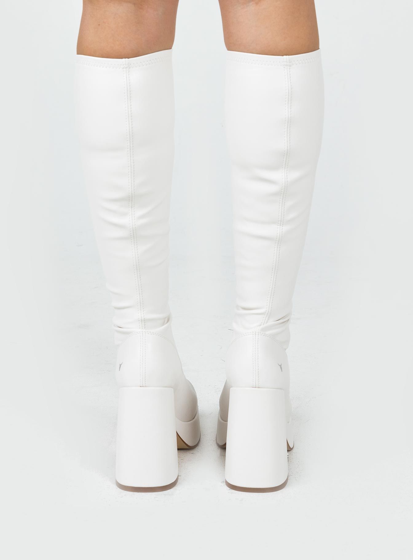 Windsor Smith Highkey Platform Knee High Boots Snow sold by Princess Polly product image thumbnail 4