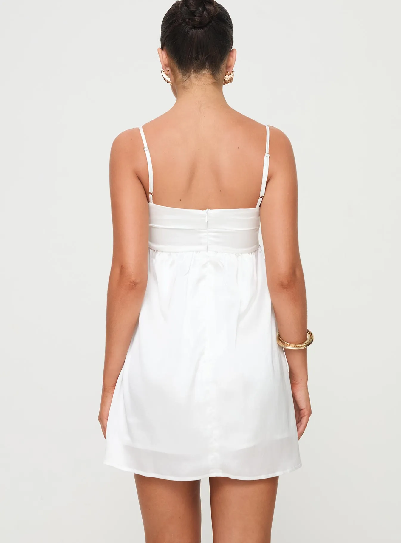 Ortega Mini Dress White sold by Princess Polly product image thumbnail 5