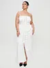 Ematie Maxi Dress White Curve sold by Princess Polly