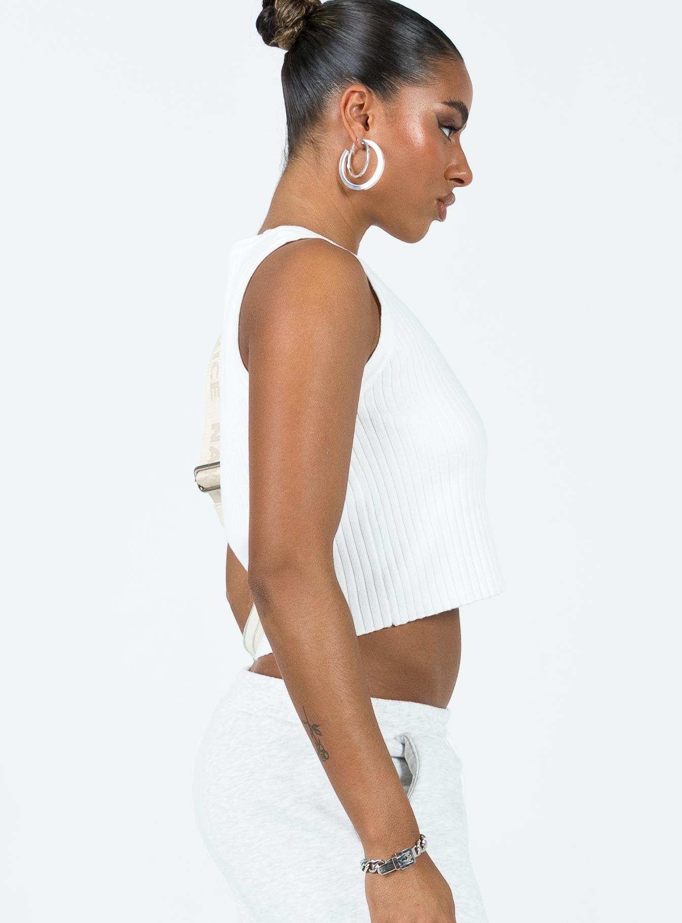 Alisma Vest Top White sold by Princess Polly product image thumbnail 4