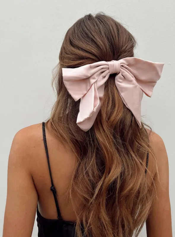 Aya Hair Bow Pink sold by Princess Polly