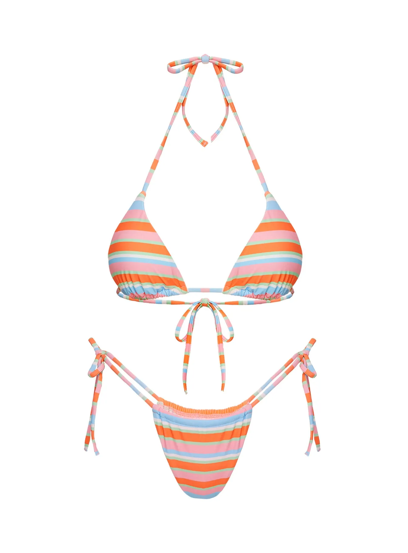 Jenner Triangle Bikini Top Candy Stripe sold by Princess Polly product image thumbnail 5