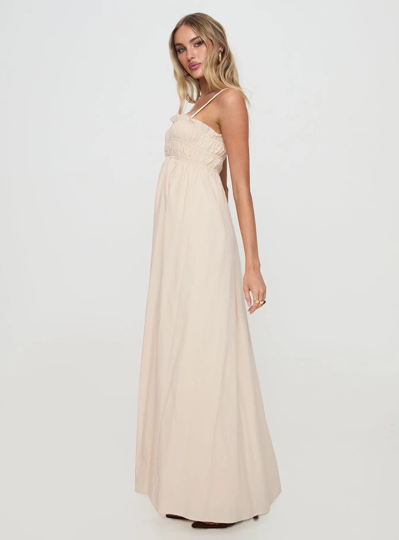 Love All Around Maxi Dress Cream sold by Princess Polly product image thumbnail 4