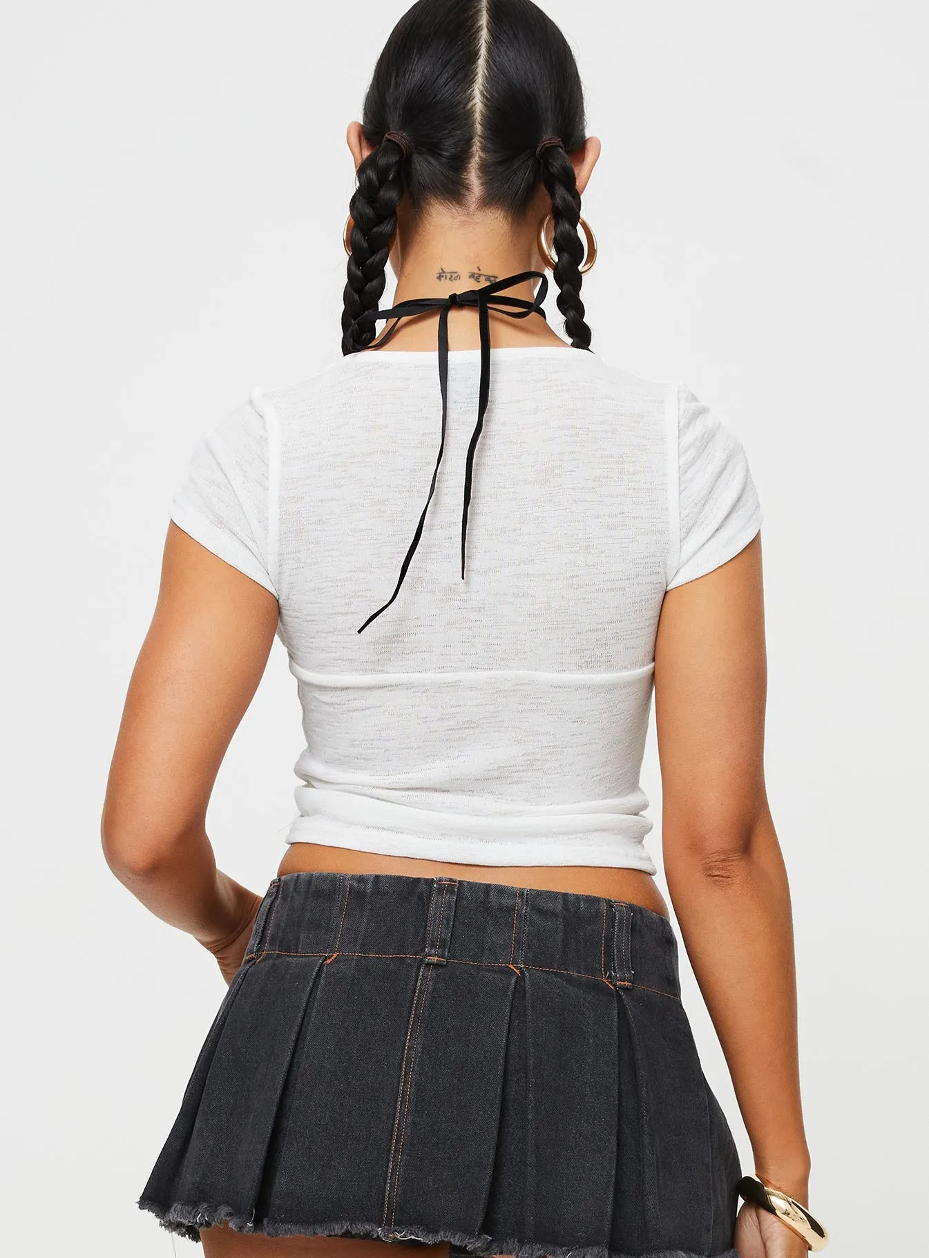 Loncar Top White sold by Princess Polly product image thumbnail 5