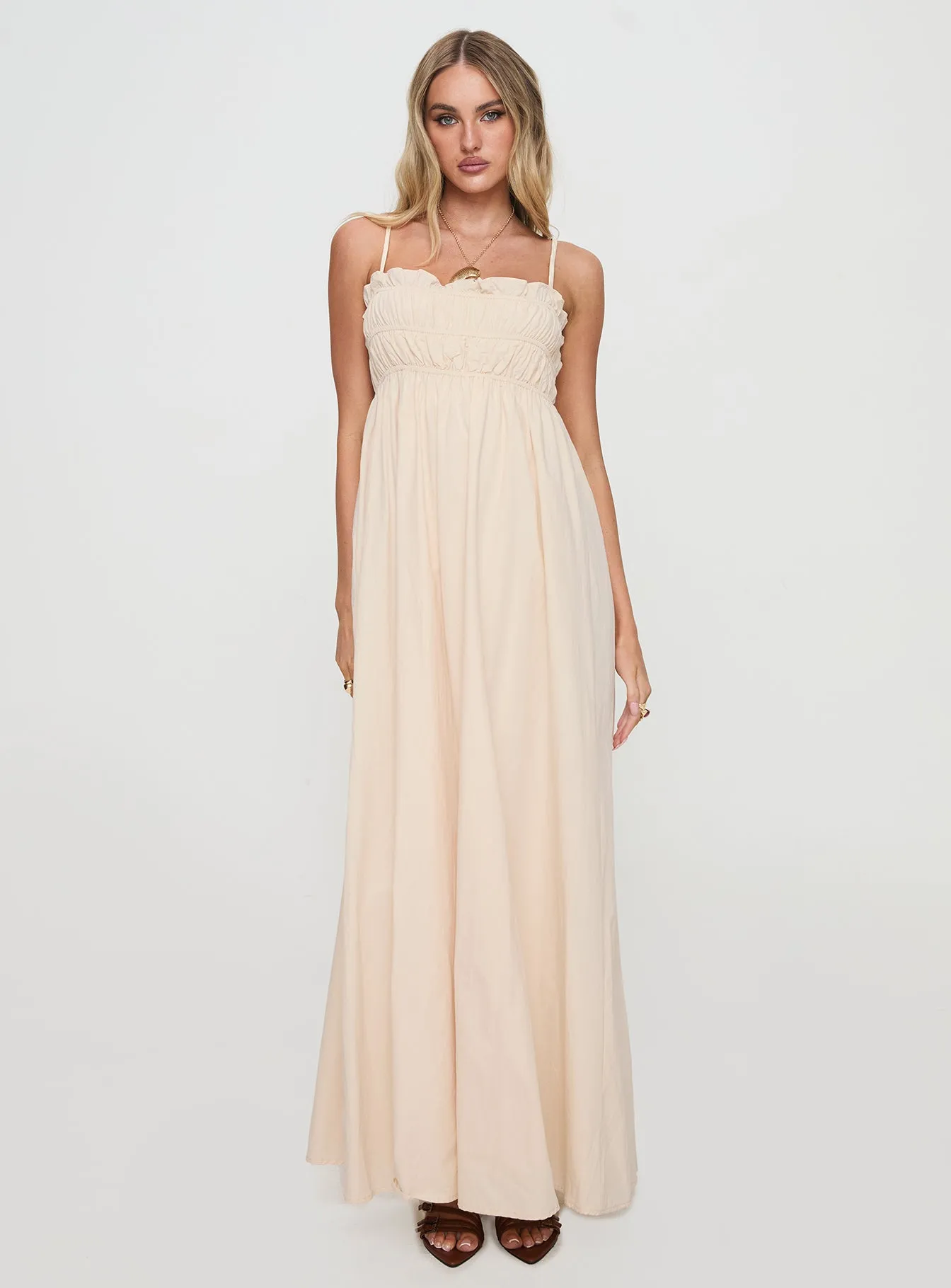 Love All Around Maxi Dress Cream sold by Princess Polly product image thumbnail 2