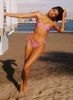Glora Tie Side Bikini Bottoms Purple Floral sold by Princess Polly