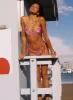 Glora Tie Side Bikini Bottoms Purple Floral sold by Princess Polly