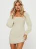Bohemia Mini Dress Cream sold by Princess Polly