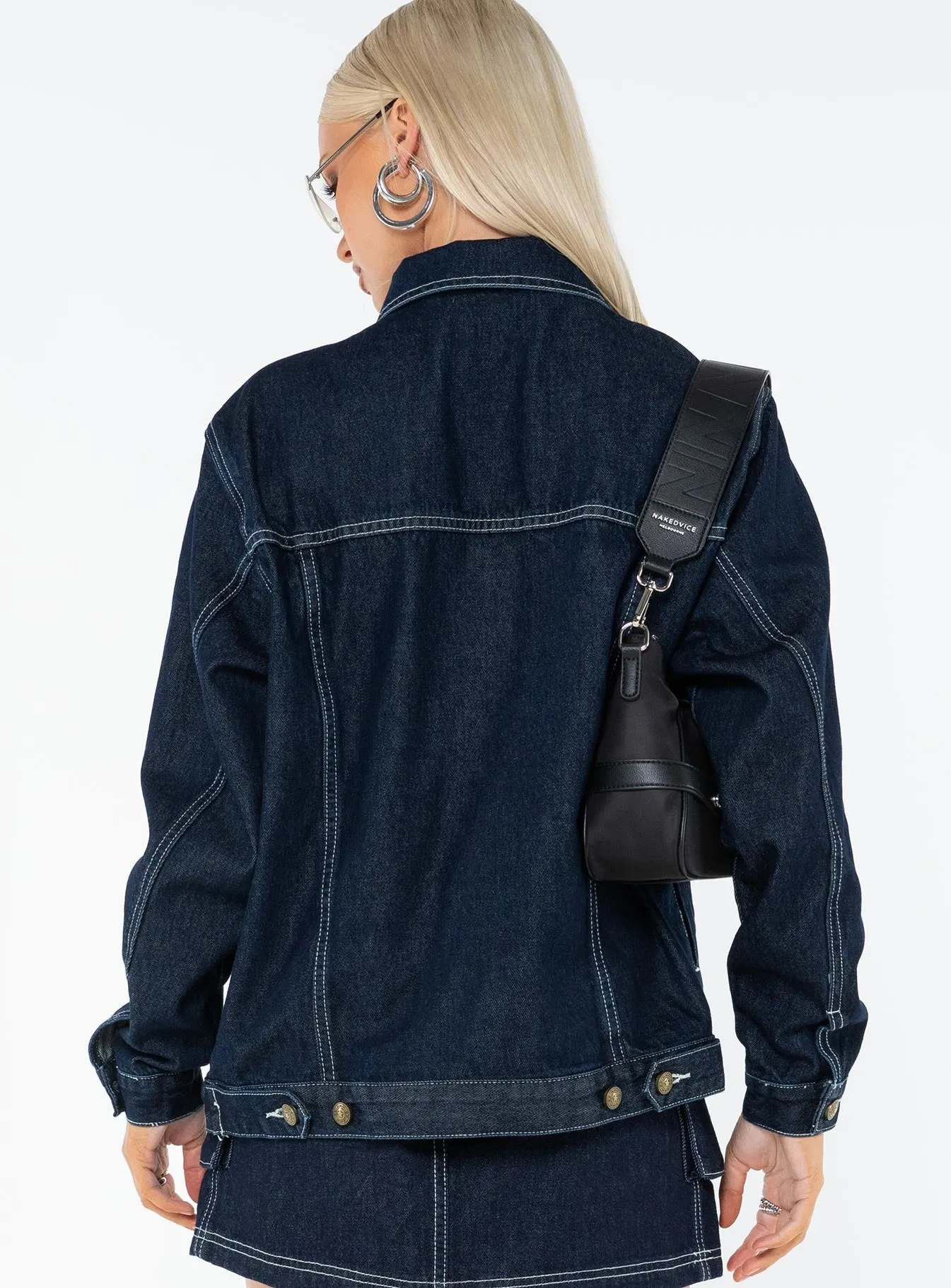 Junie Denim Jacket Indigo sold by Princess Polly product image thumbnail 5