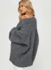 Paisleigh Cable Knit Cardigan Charcoal sold by Princess Polly