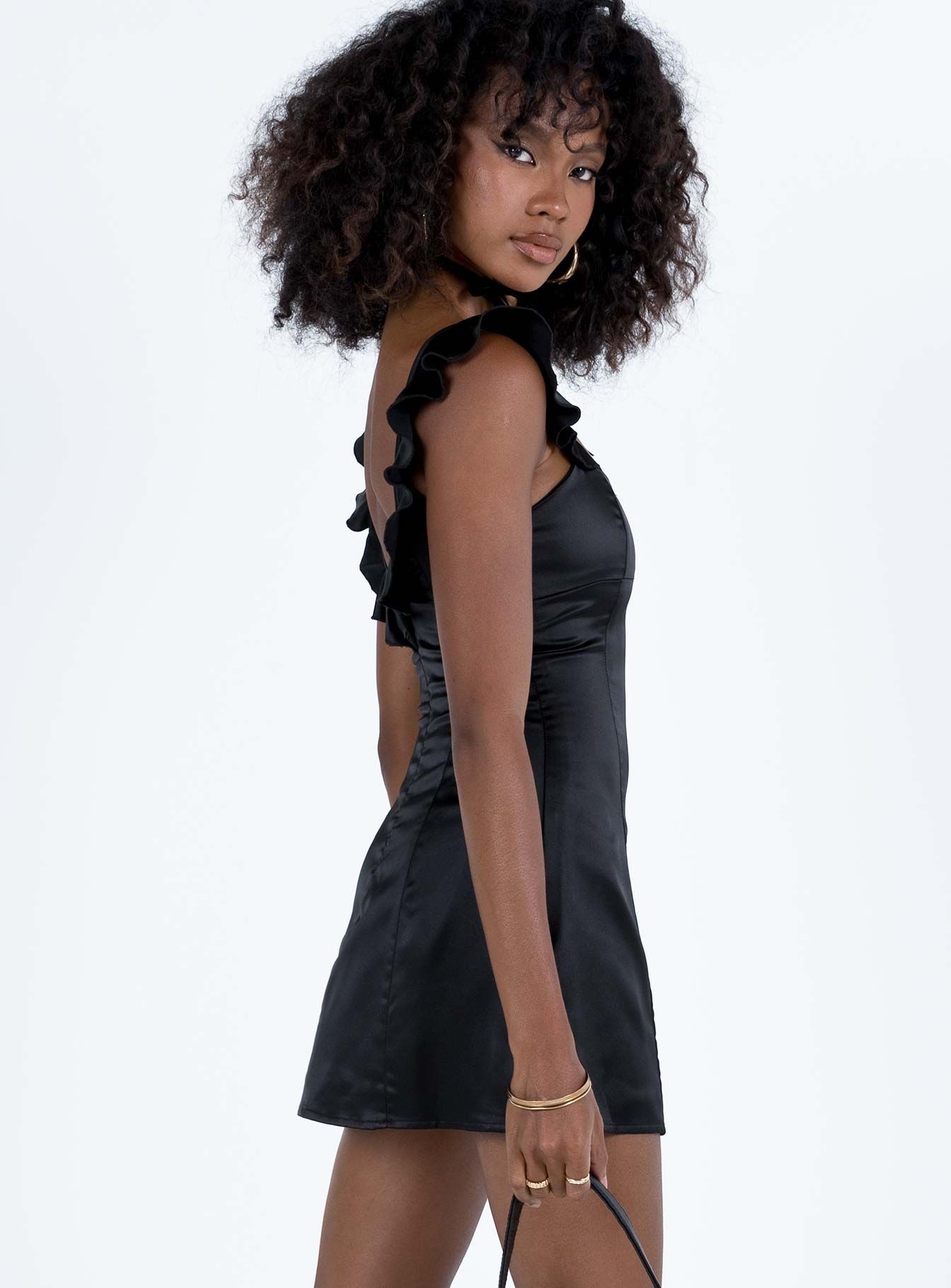 Jordana Mini Dress Black sold by Princess Polly product image thumbnail 4