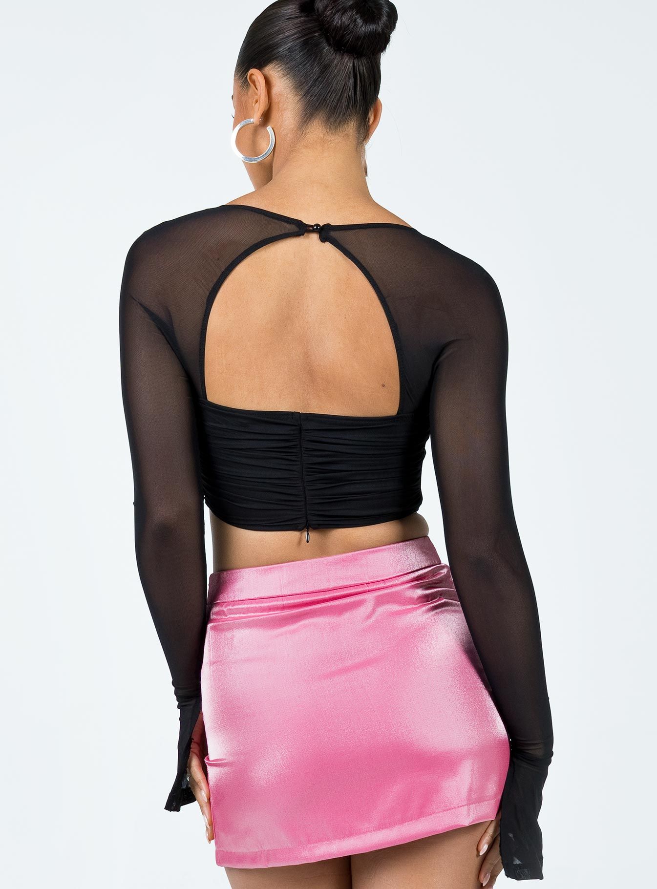 Laurie Long Sleeve Top Black sold by Princess Polly product image thumbnail 5