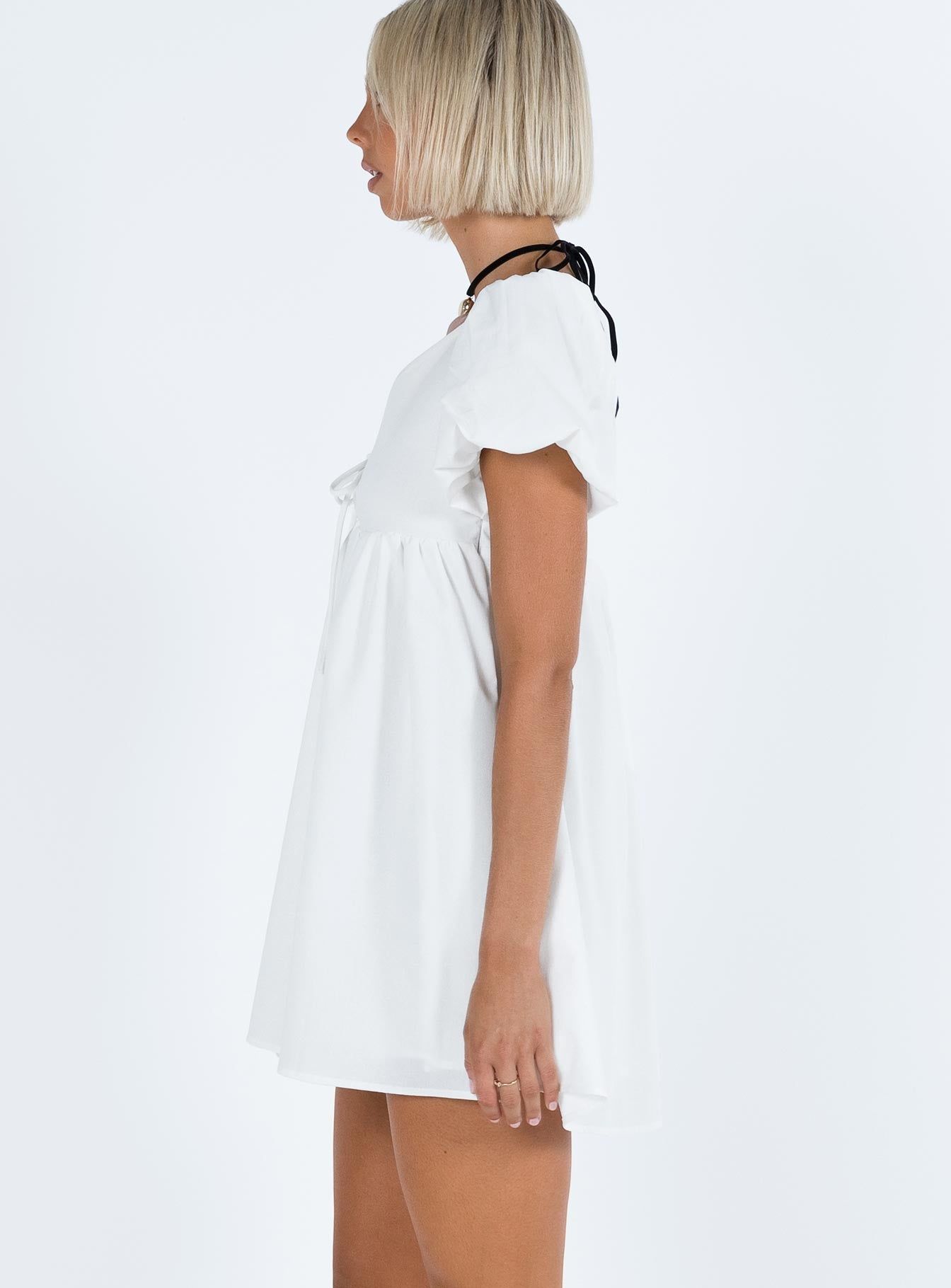 Daxton Mini Dress White sold by Princess Polly product image thumbnail 4