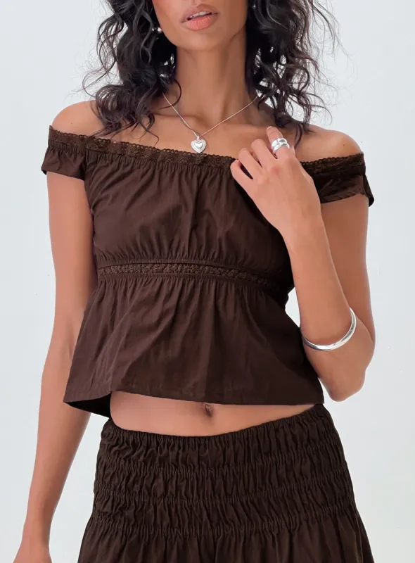 Gapita Top Brown sold by Princess Polly