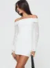 Taylon Off The Shoulder Mini Dress White sold by Princess Polly