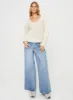 Zosia Diamond Cable Knit Sweater Cream sold by Princess Polly