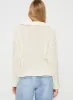 Zosia Diamond Cable Knit Sweater Cream sold by Princess Polly