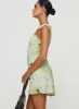 Vivre Mini Dress Green Floral sold by Princess Polly