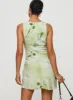 Vivre Mini Dress Green Floral sold by Princess Polly