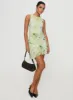 Vivre Mini Dress Green Floral sold by Princess Polly