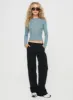 Chicker Mid Ride Pants Black sold by Princess Polly