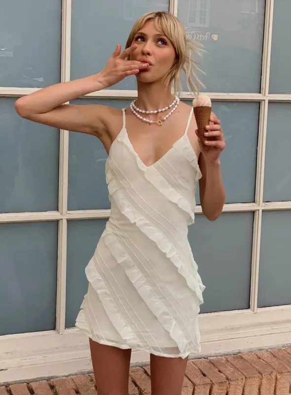 Lars Mini Dress Yellow sold by Princess Polly