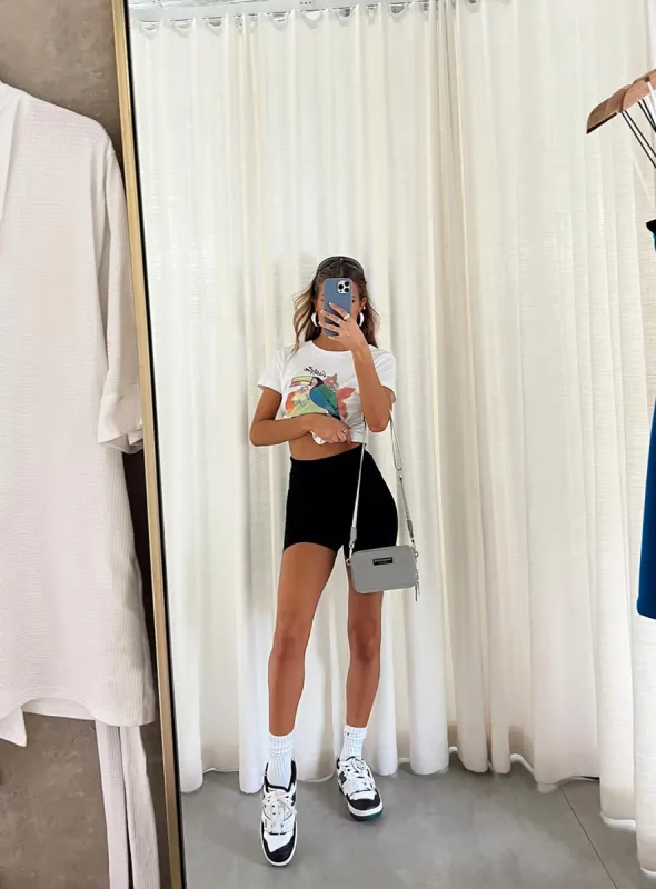 Ivy Bike Shorts Black sold by Princess Polly