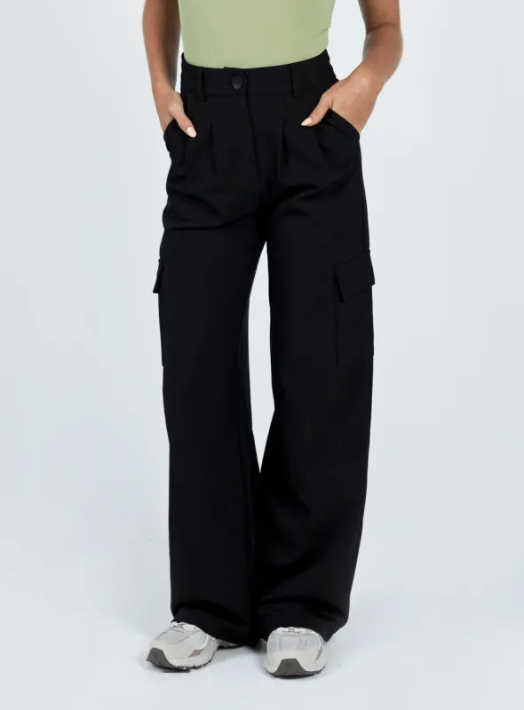 Archer Cargo Pants Black sold by Princess Polly