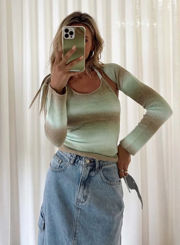 Coolara Sweater Green sold by Princess Polly