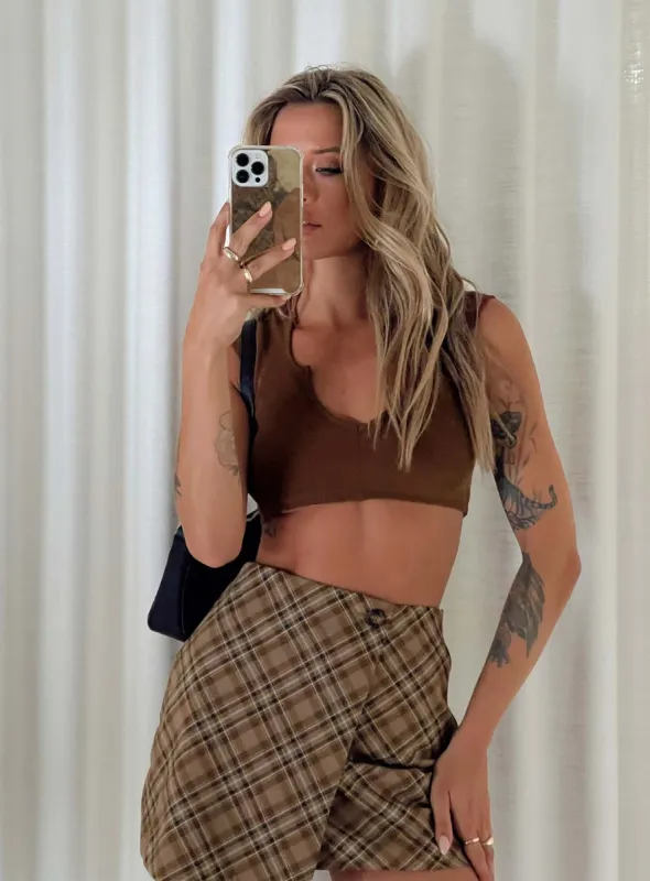 Motel Guanna Top Brown sold by Princess Polly