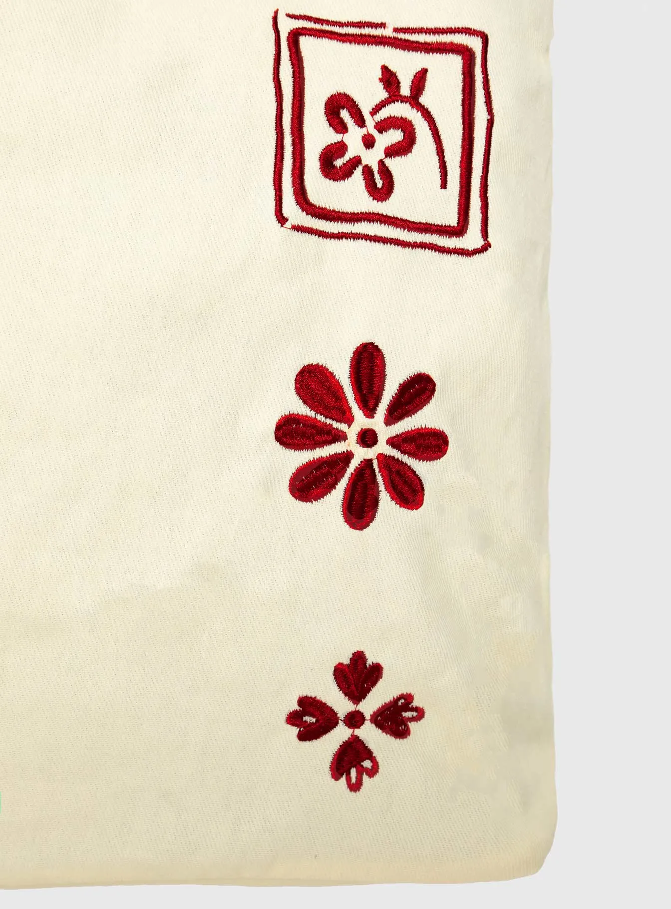 Grazia Tote Bag Cream / Red sold by Princess Polly product image thumbnail 4