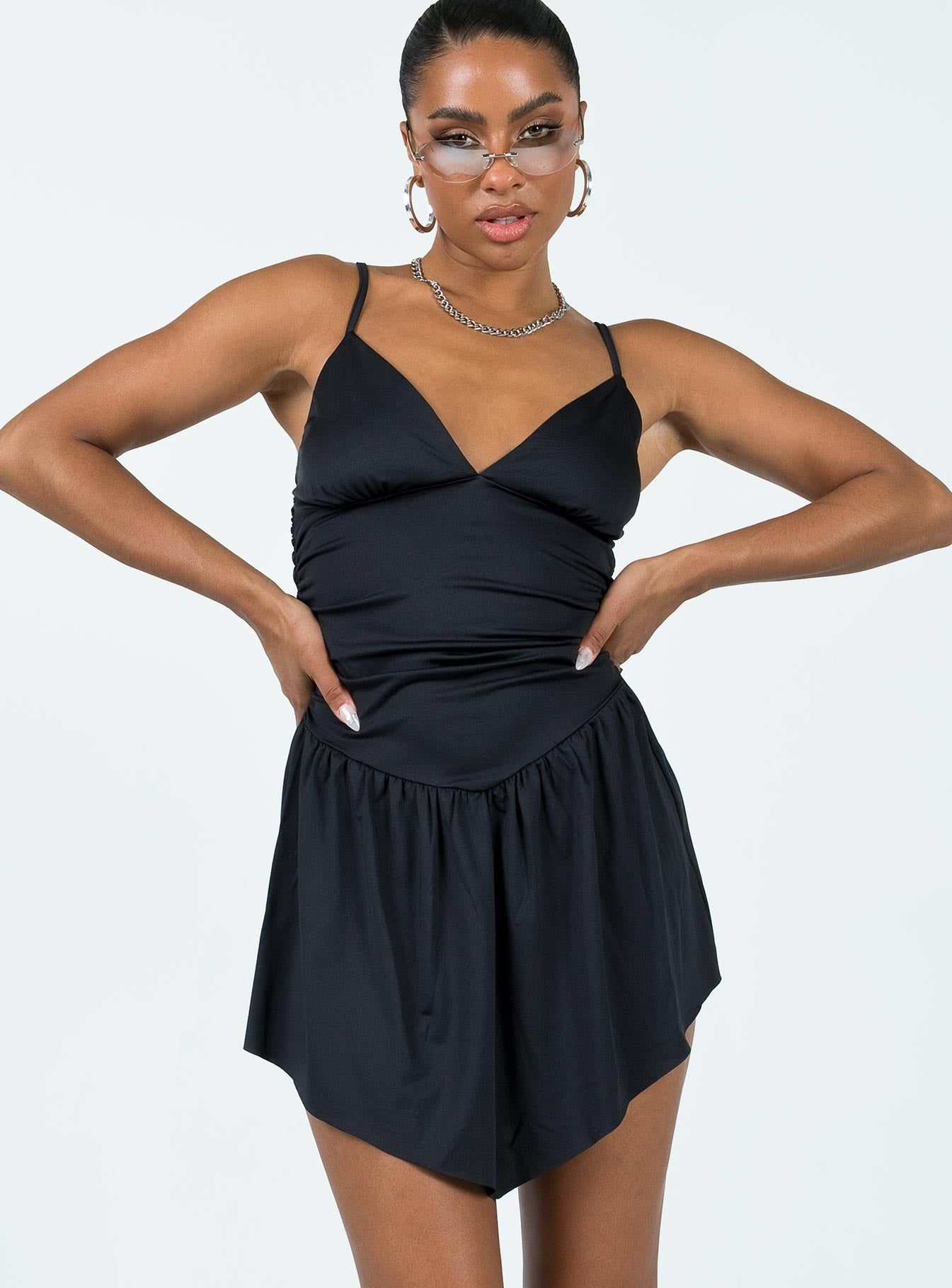 Welsh Mini Dress Black sold by Princess Polly